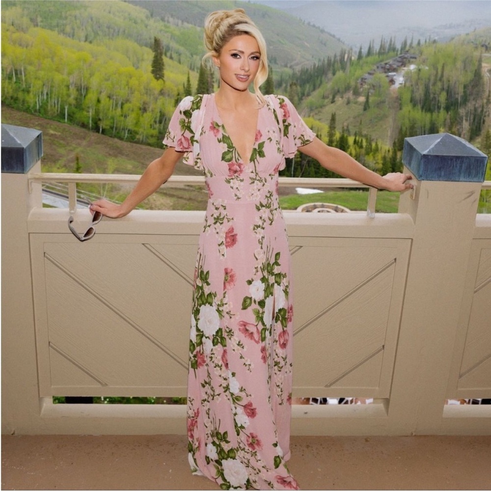 New Reformation Rose Garden Shayla Dress